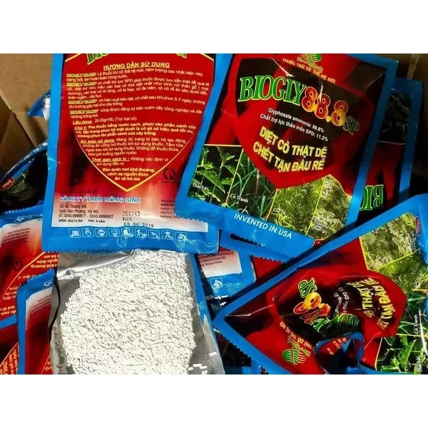 Thuốc Diệt Cỏ Sinh Học BIOGLY88.8 SP (hạt cốm Trắng gói50g glyphoste)