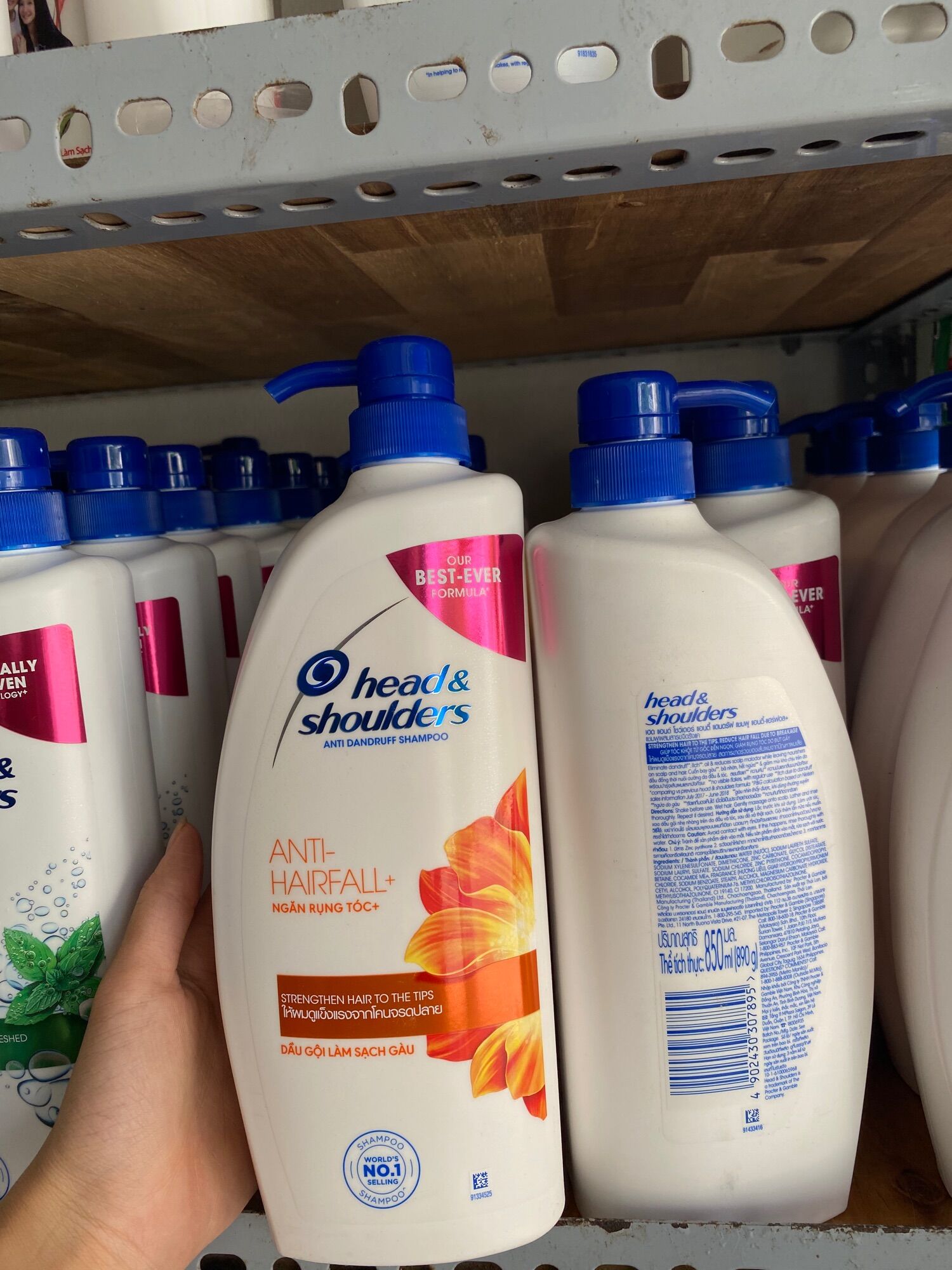 Dầu gội Head&Shoulder 850ml dành cho da đầu ngứa mới