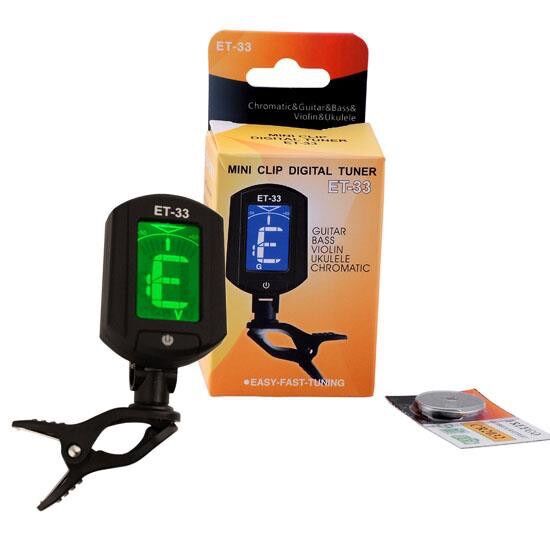 Máy lên dây đàn guitar/ ukulele/ violin/ piano đã có pin - Tuner ET33