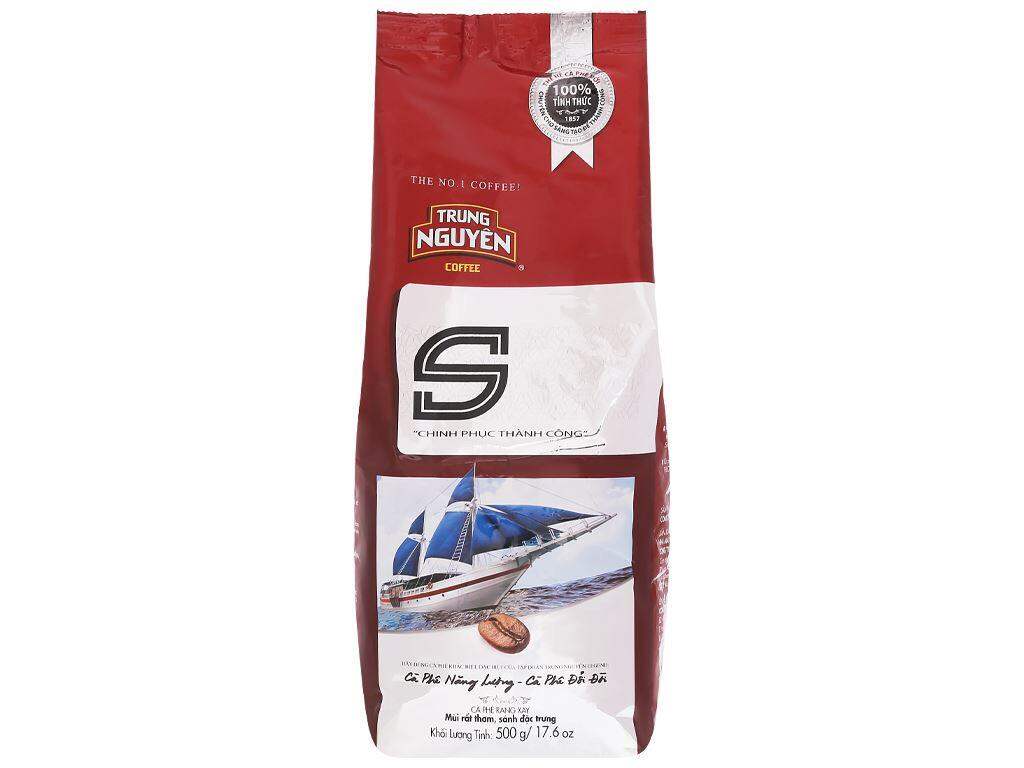 Cafe Rang Xay Trung Nguyên Chinh Phục Chữ S, Cà Phê Rang Xay Phin Gói 500g