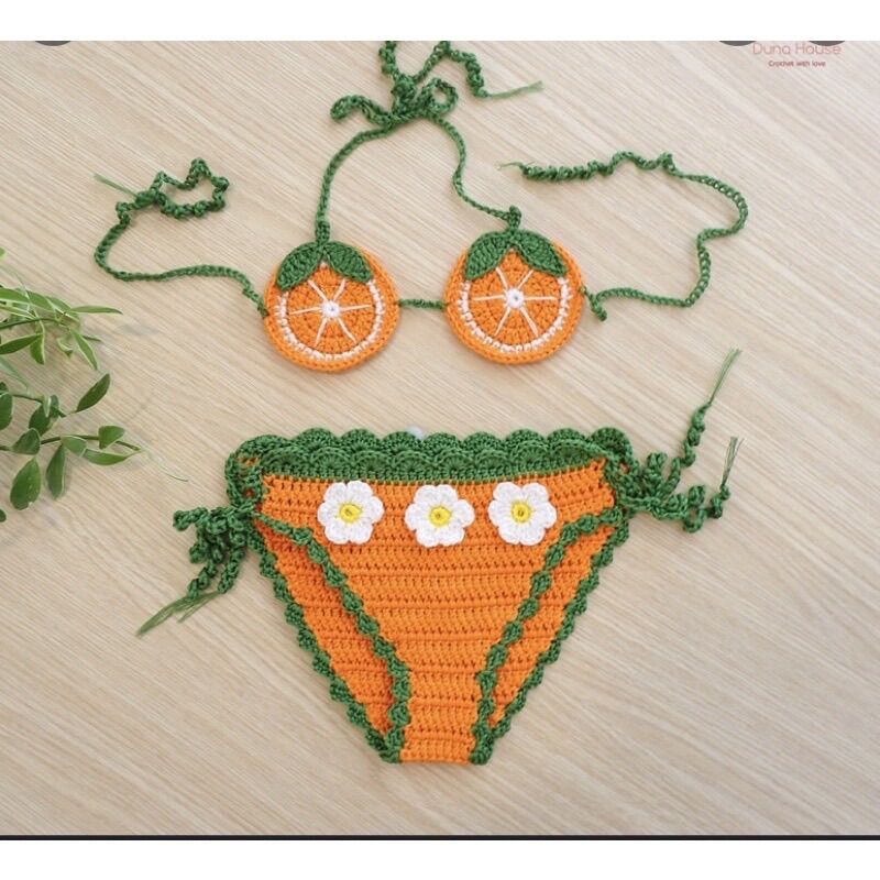 Bikini Handmade đi biển cho bé