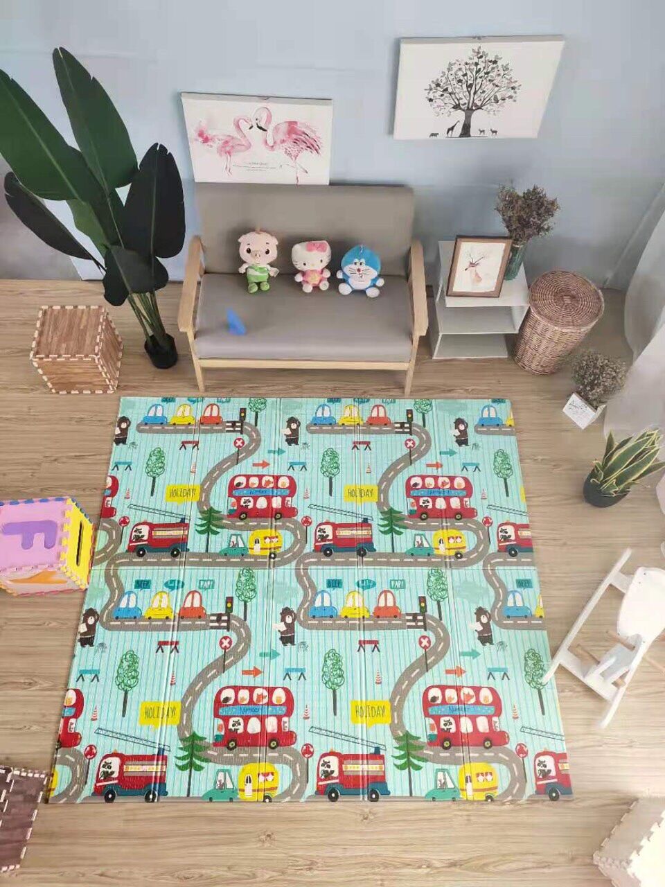 Thảm xốp xpe gấp gọn cho bé 1.8x2m