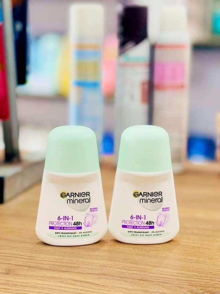 Lăn khử mùi GARNIER MINERAL (bản dẹt mới) -