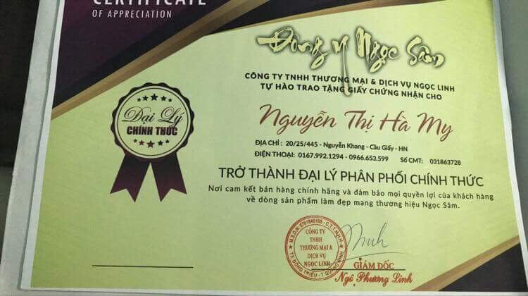 Bộ Ngọc Sâm Mini Mặt Nạ Pha Sẵn