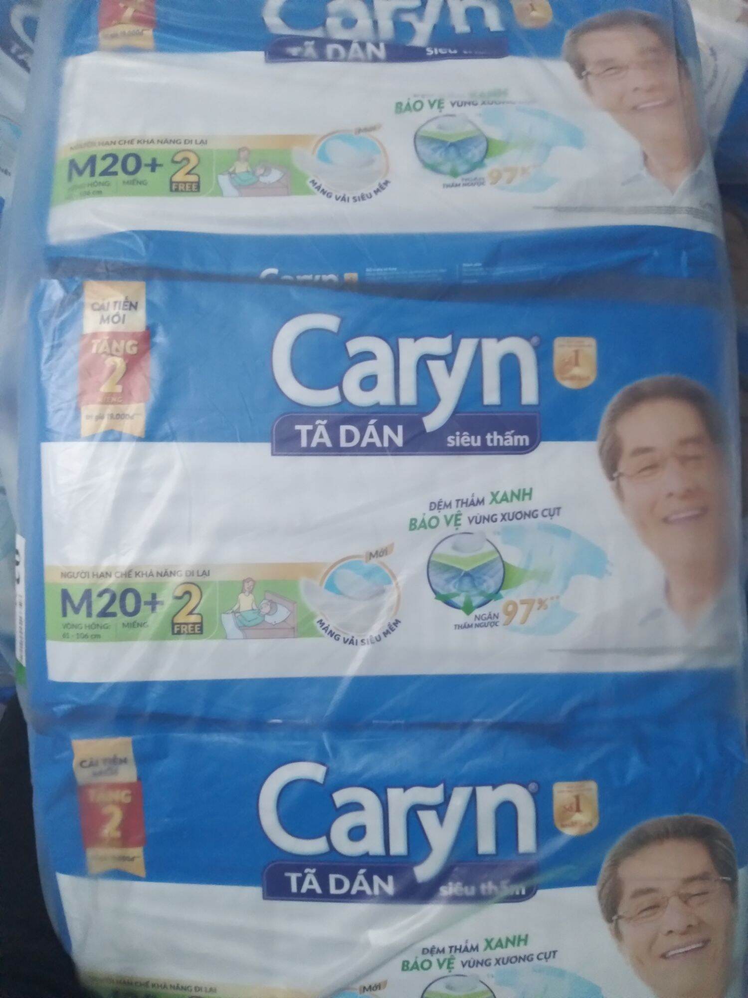 Tã dán người già Caryn M20 miếng siêu thấm mẫu mới