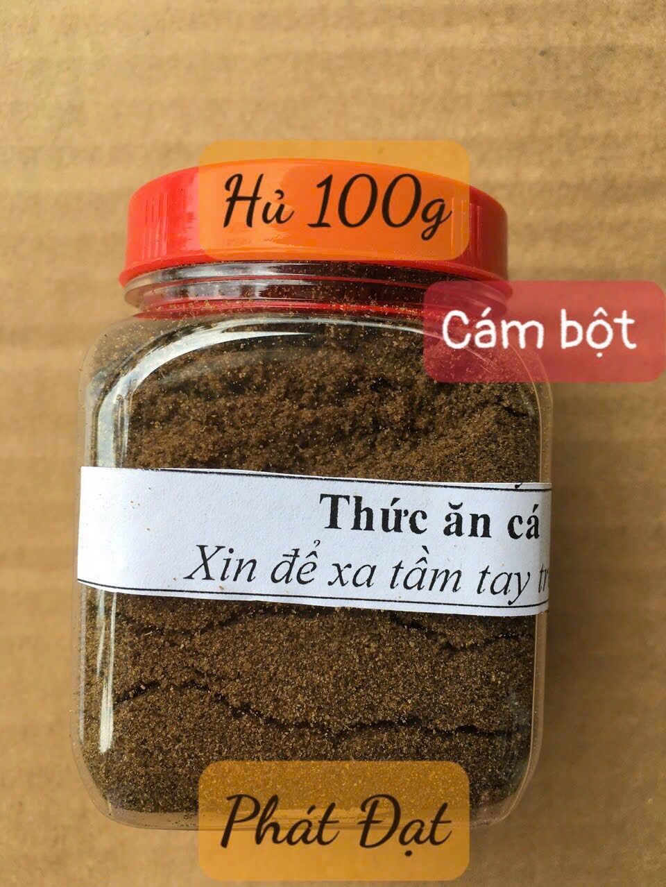 Hủ 100 gram thức ăn cá cám bột chìm cá kiểng con 7 màu, betta, guppy, tép kiểng