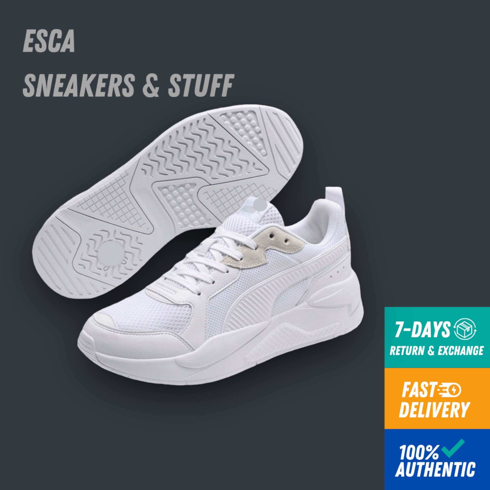 [CHÍNH HÃNG] Giày PUMA X-RAY ALL WHITE MESH TOP - 372602 02