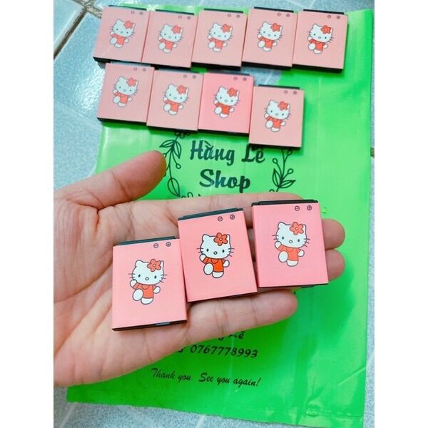 Pin bán lẻ dành cho điện thoại helle kitty