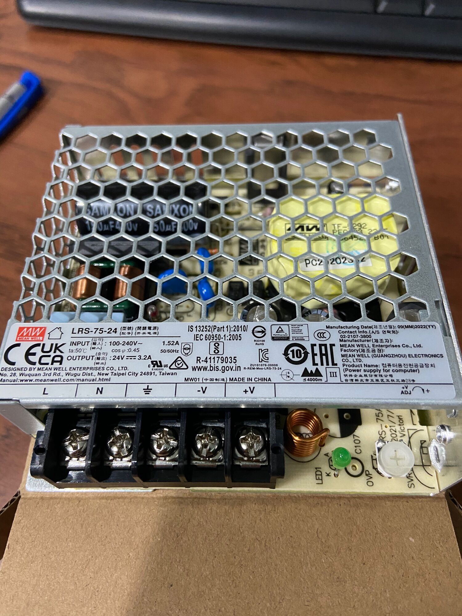 Nguồn 24v meanwell lrs 75-24