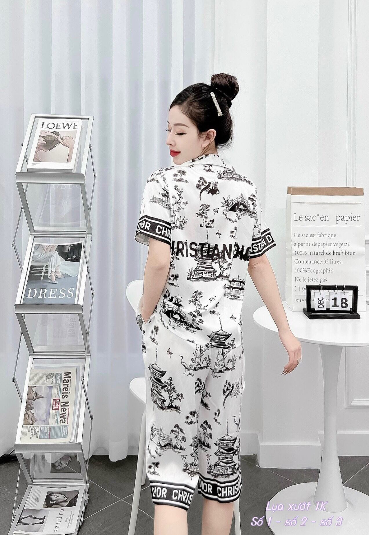 Đồ Bộ Pijama Lửng Lụa Xướt Cao Cấp Hàng Có Size