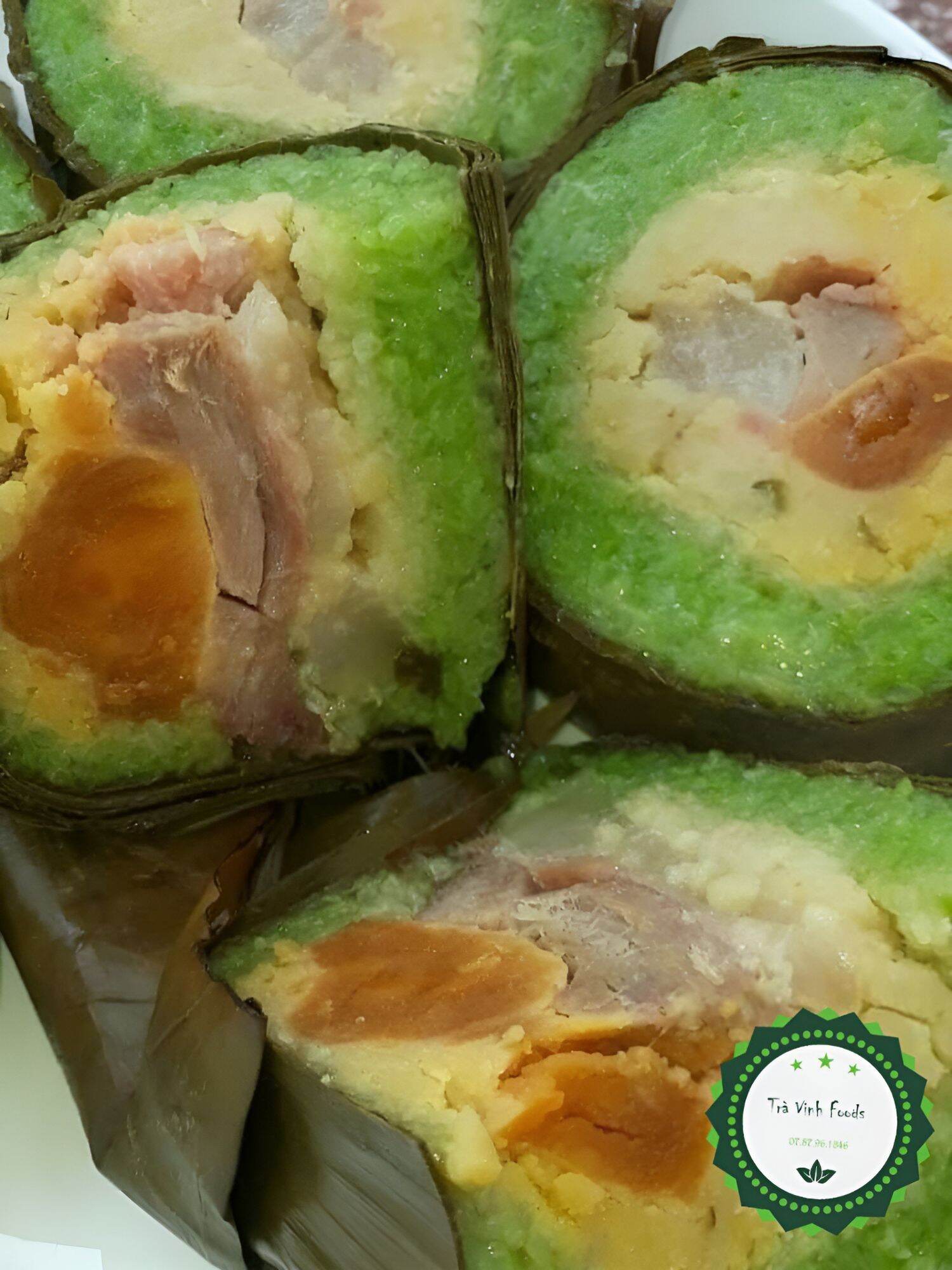 Bánh Tét Trà Cuôn Xanh Lá Ngót, Nhiều Mẫu ( Bánh mới và hút chân không )