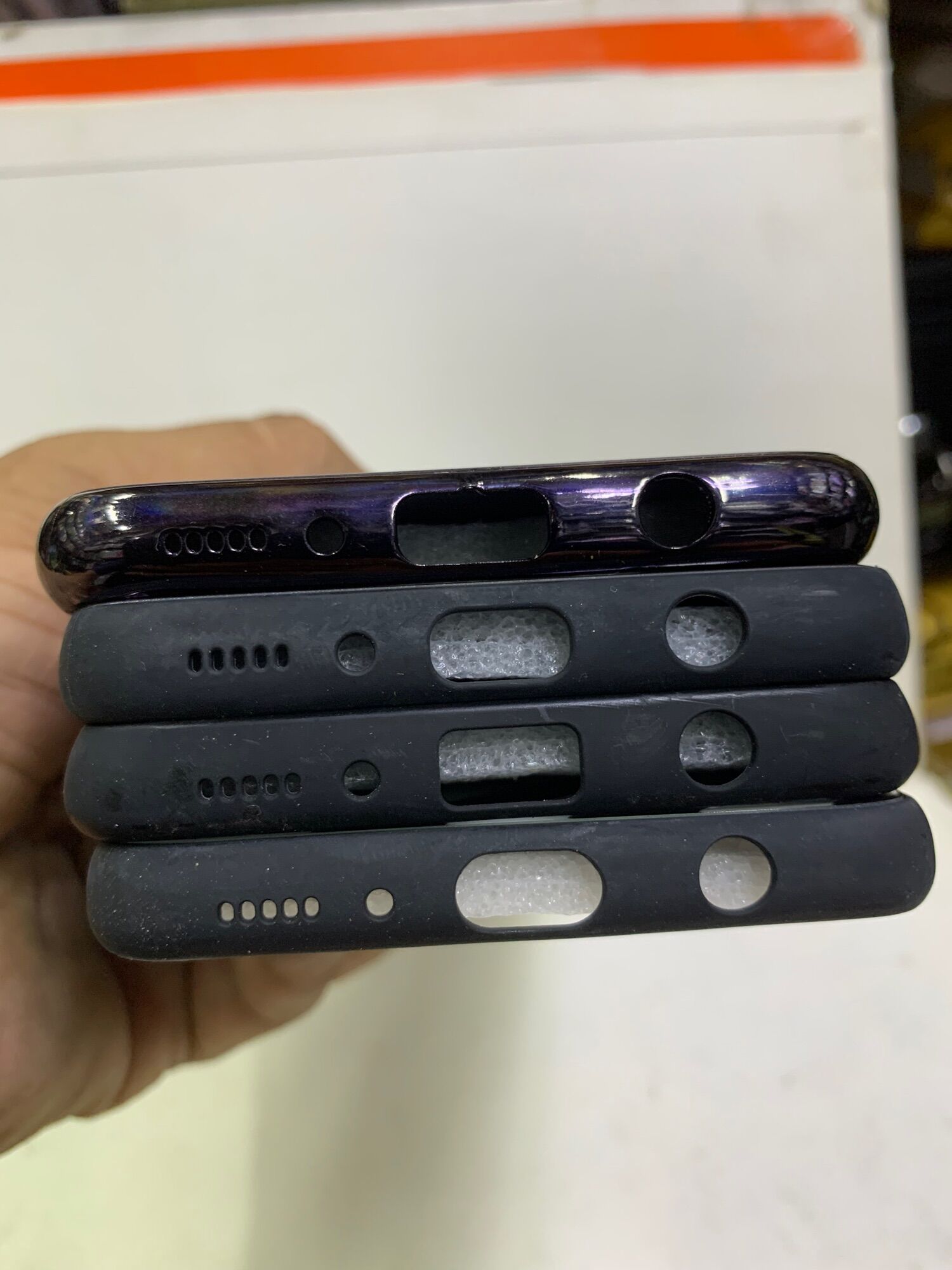 Ốp lưng Samsung A70 viền dẻo lưng bóng kính