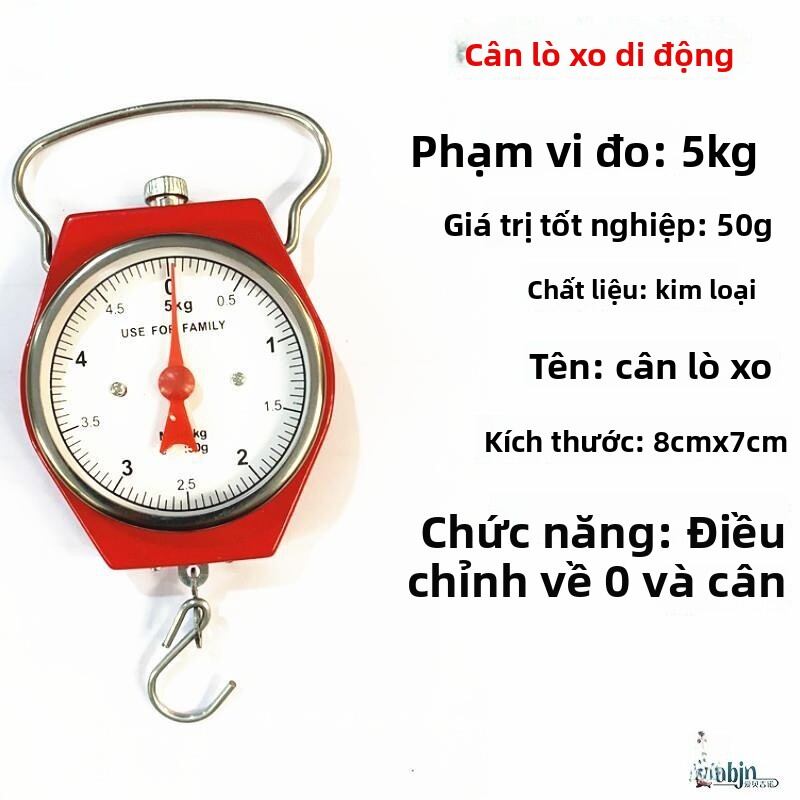 Mini Electronic Portable Scale 10kg Handheld Spring Hook Scale Kitchen Cooking Tools Lightweight Dig