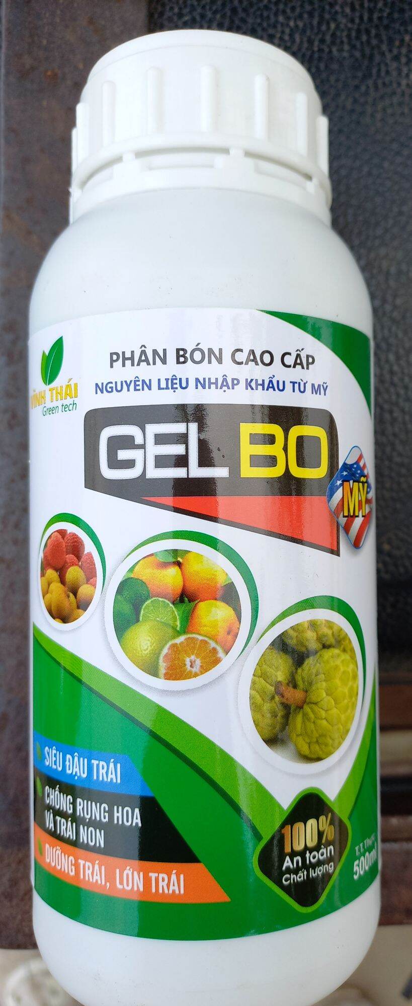 Phân bón vi lượng siêu bo gelbo chuyên cây ăn quả, rau màu 500ml