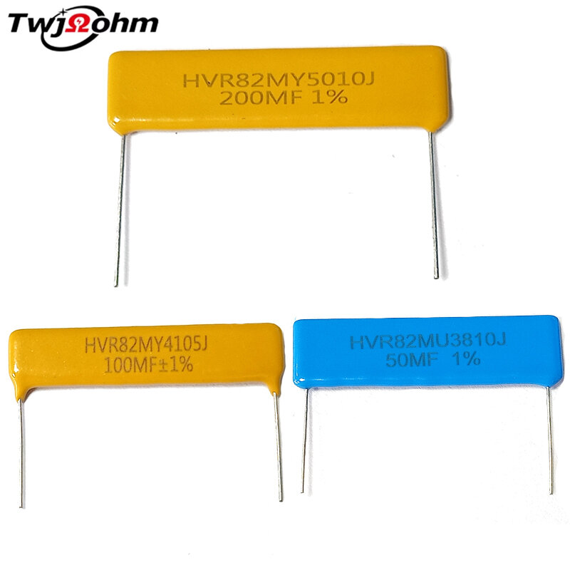 Lớp phủ thủy tinh phẳng điện trở điện áp cao hvr82 50k200k2m10m30m50m68m100m500m1gjf của twj/taiwangjia điện trở uranium thủy tinh kim loại cho điện tử