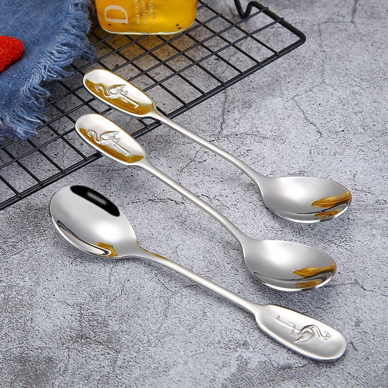 Thìa, Muỗng 304 cán logo hình con hạt dễ thương - T99