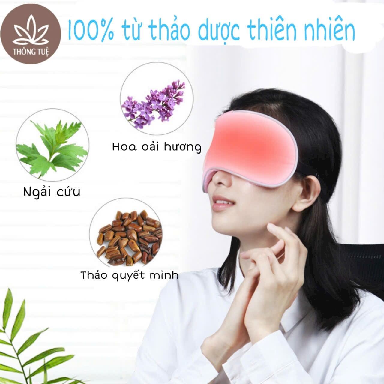 Túi chườm mắt thảo dược - massage mắt 3 chế độ