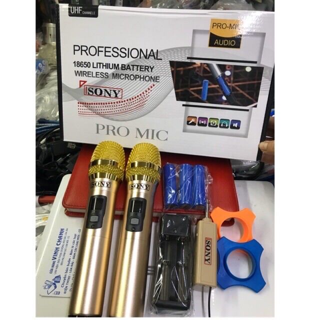 Bộ 2 mic ko dây sqny uhf