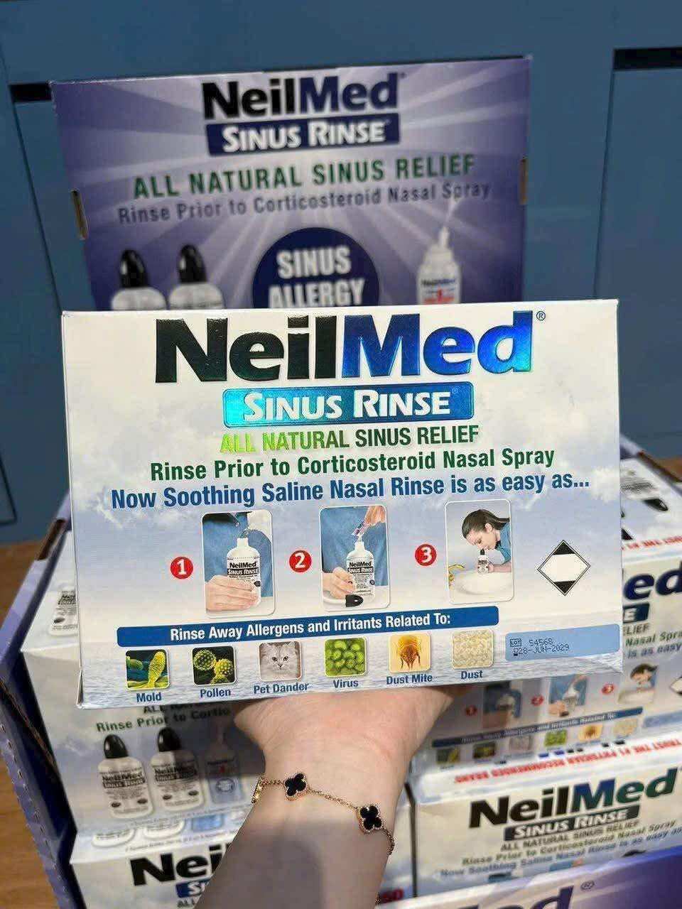Muối rửa mũi Neilmed Mỹ
