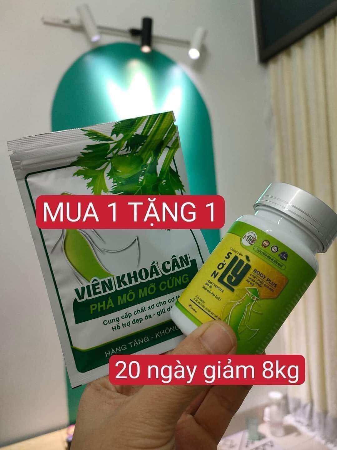 Giảm cân SỜN LỲ BODY PLUS xanh 15 viên (Tiến Hạnh_mới nhất 2024)
