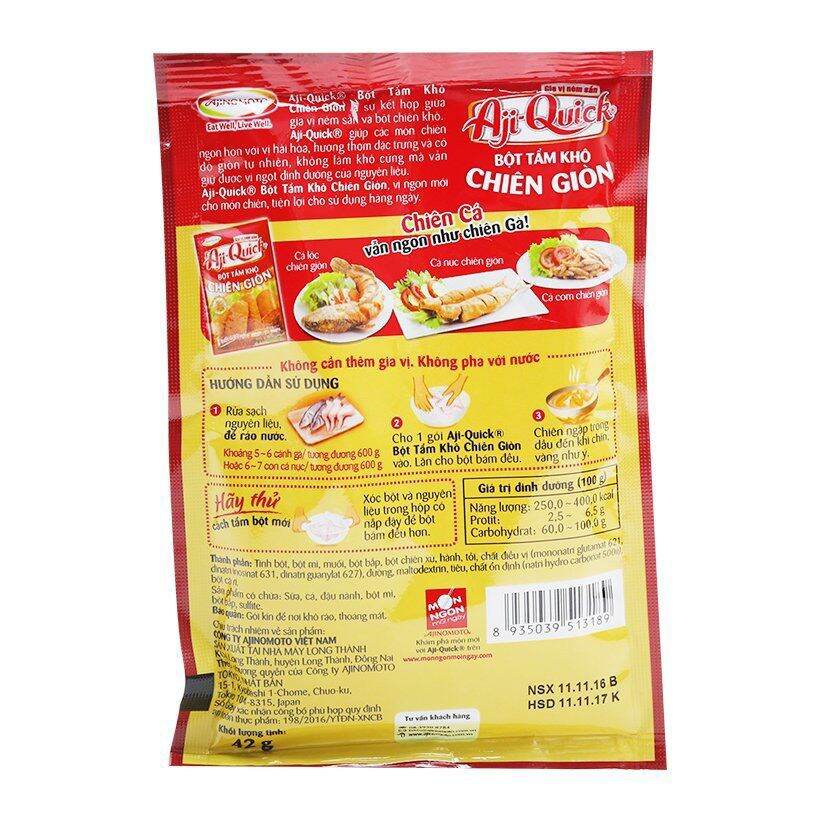 COMBO 5 GÓI BỘT CHIÊN GIÒN AJI QUICK