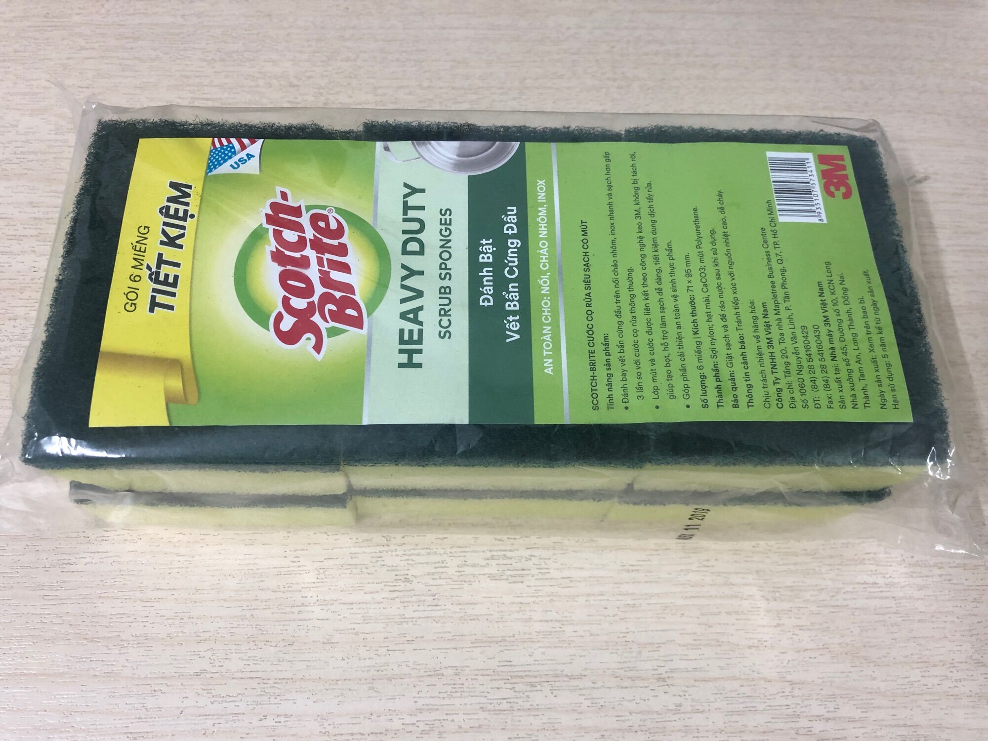 6 miếng Scotch-Brite cọ rửa si&ecircu sạch