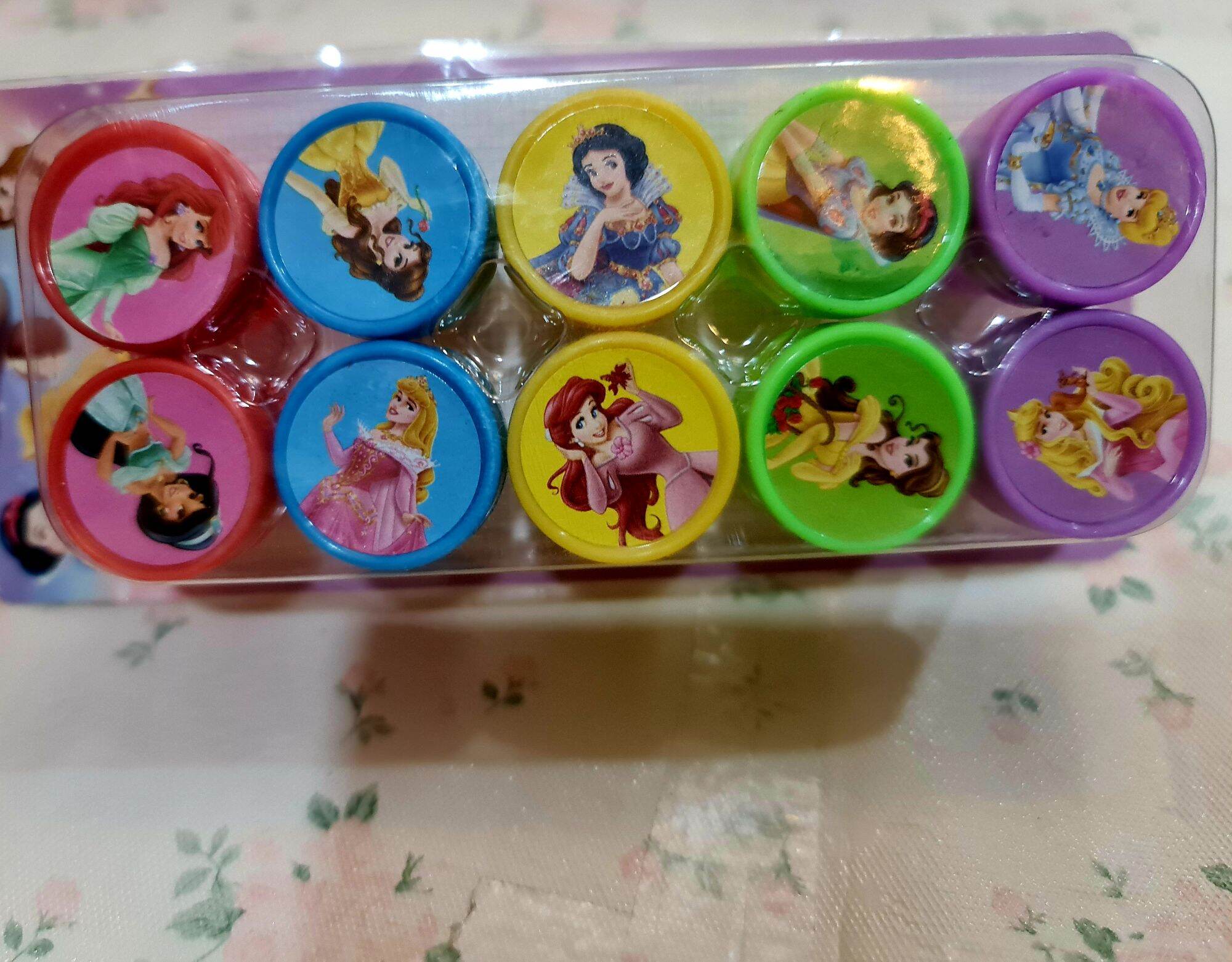 Set 10 con dấu in hình các nàng công chúa.