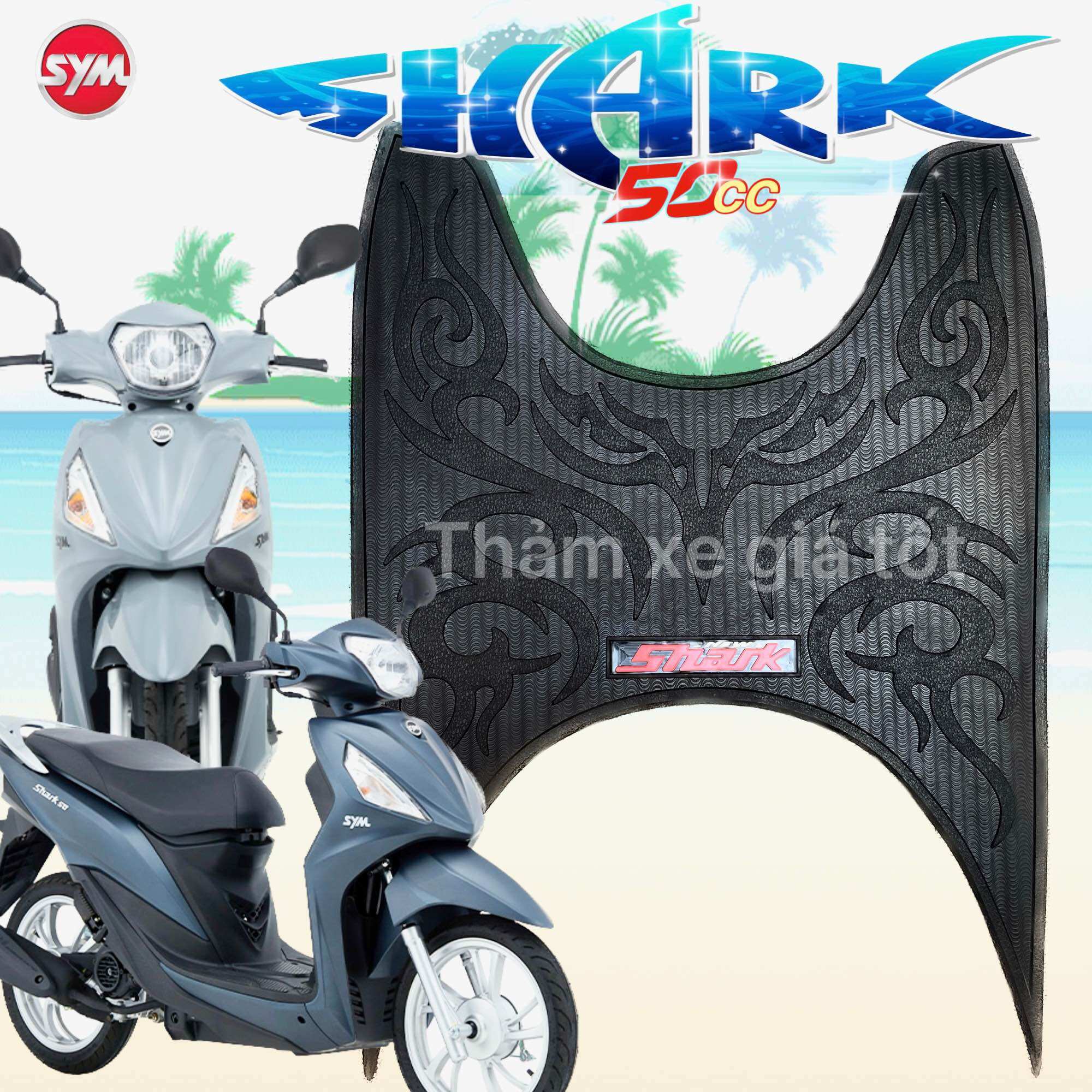 Thảm lót sàn xe, thảm lót chân xe, thảm xe Shark Mini, Shark 50cc