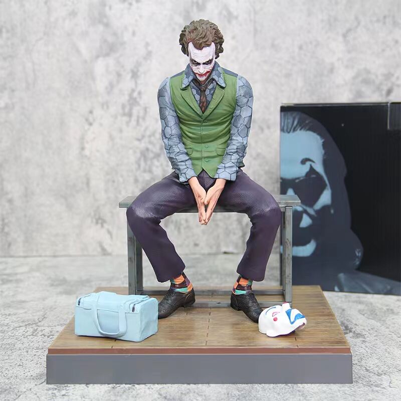 DC Joker Heath Ledger Tự Sát Đội Hình Handmade Máy Tính Để Bàn Lớn Mẫu Mặt Nạ Tư Thế Ngồi Boutique Trang Trí Unisex Trưởng Thành Sưu Tập