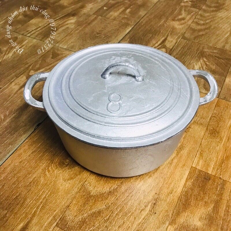 XOONG GANG ĐÚC LÀNG NGHỀ SỐ 8 ( ĐK 21CM )
