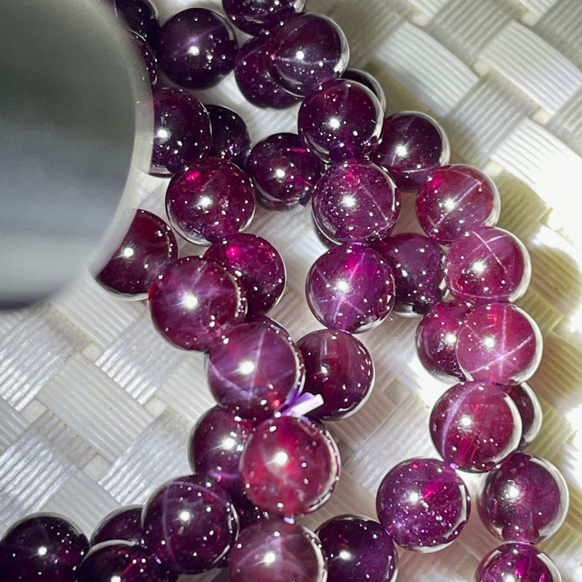 Vòng tay garnet sao bóng đẹp 7,2ly