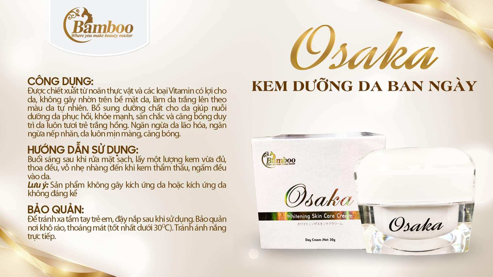 Kem Dưỡng Trắng Da Ban Ngày Osaka