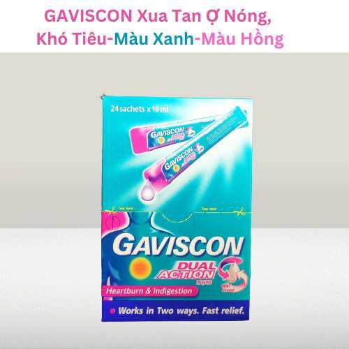 Sữa dạ dày GAVISCON Dual Action - hộp 24 gói
