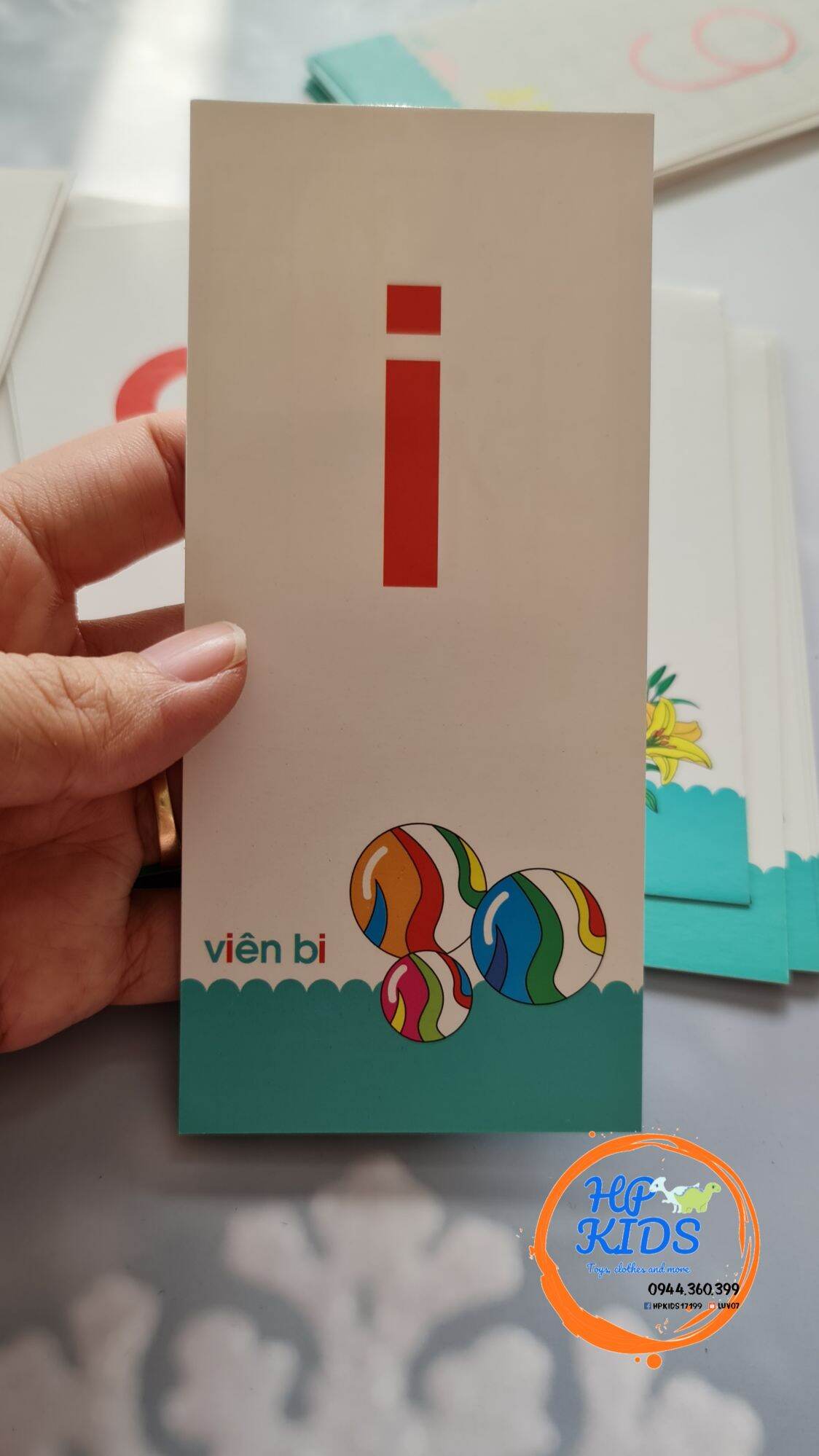 Bộ flash card 44 thẻ học chữ và số