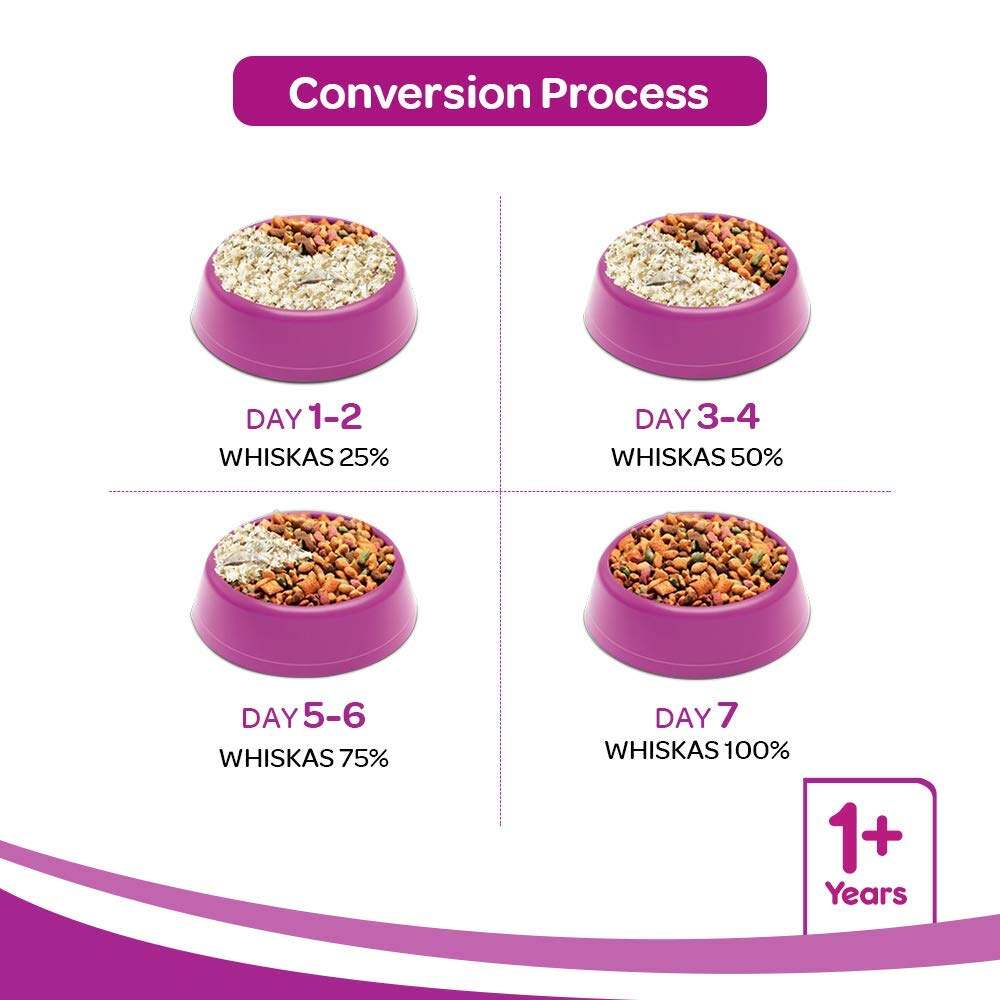 Thức ăn dạng hạt Whiskas cho mèo vị Cá biển 3kg