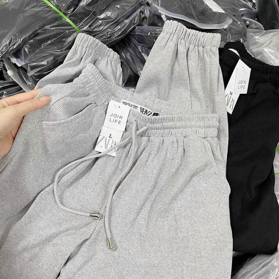 Quần BOMBER nữ joger chất len tăm dầy dặn