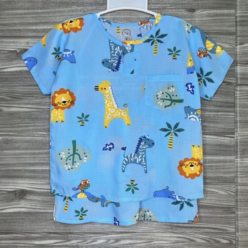 Rập giấy đồ bộ bé trai size số 5 A17