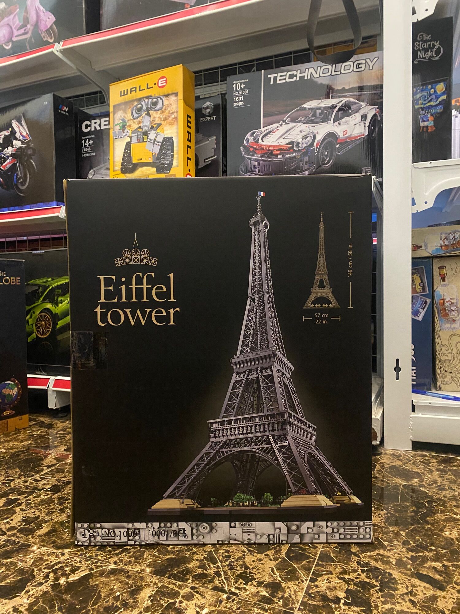 Đồ chơi xếp hình 01222 1883 10307 mô hình tháp eiffel pháp