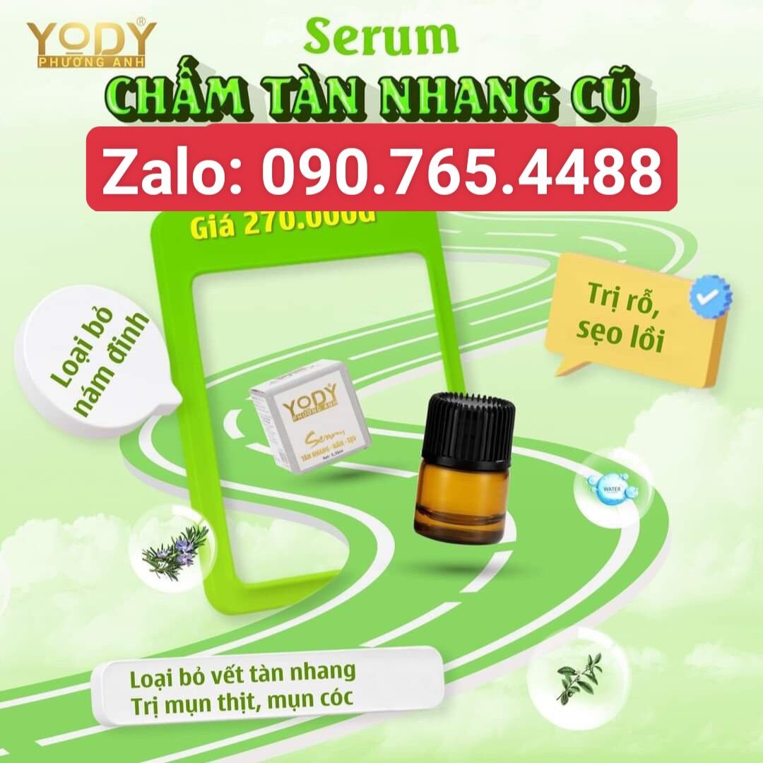 Chấm tàn nhang, quét nám, giảm sẹo rỗ sâu, hết sẹo rỗ cạn , nốt ruồi, đồi mồi yody phương anh