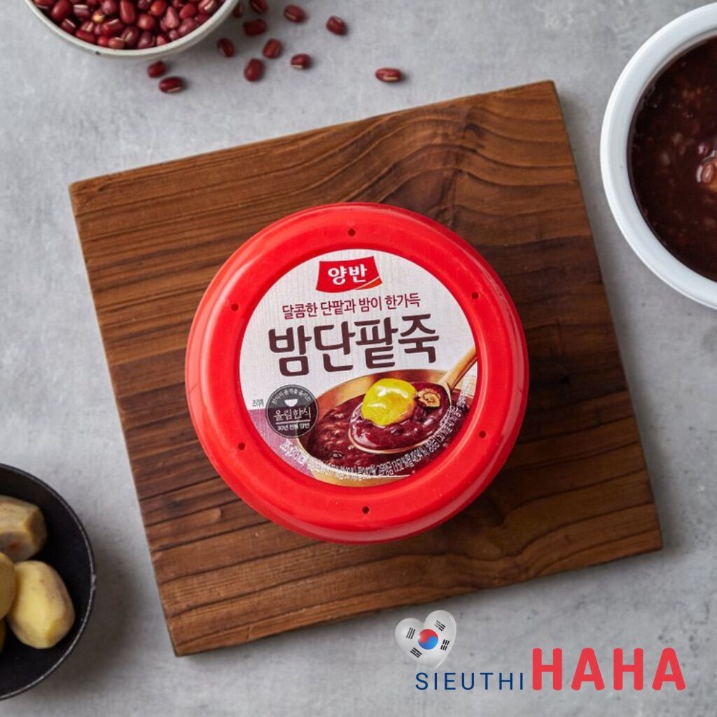 Cháo đậu đỏ hạt dẻ ăn liền hàn quốc Dongwon 양반 밤단팥죽 285g
