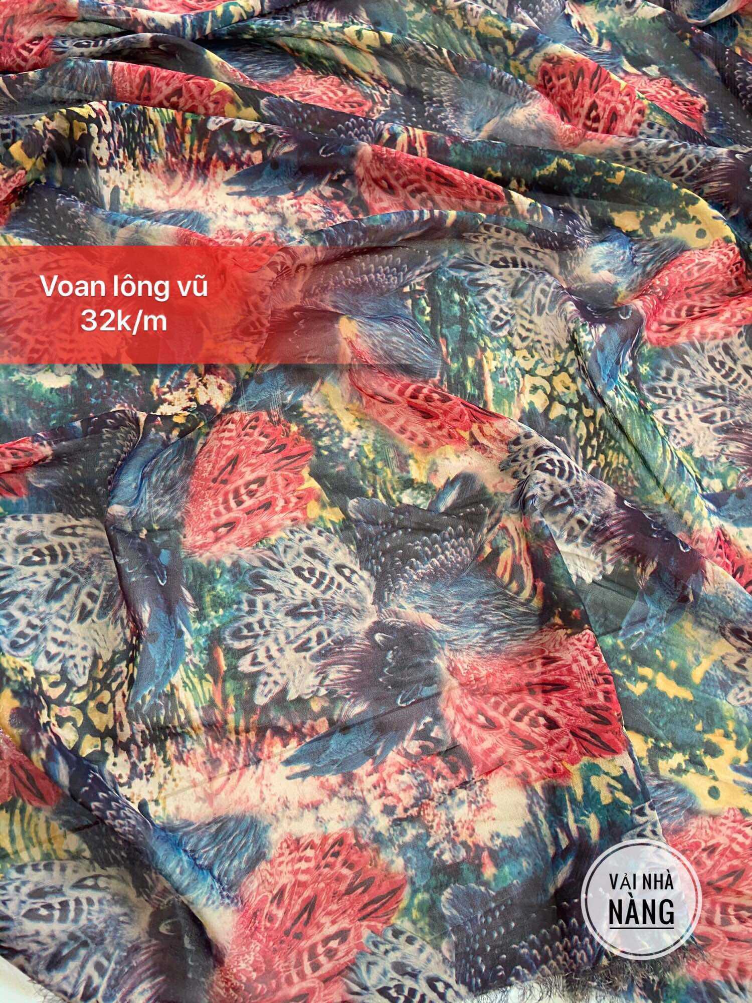 Soft, Flowy Floral Chiffon Fabric for Making Dresses, Skirts, and Shirts [Color Palette 2]