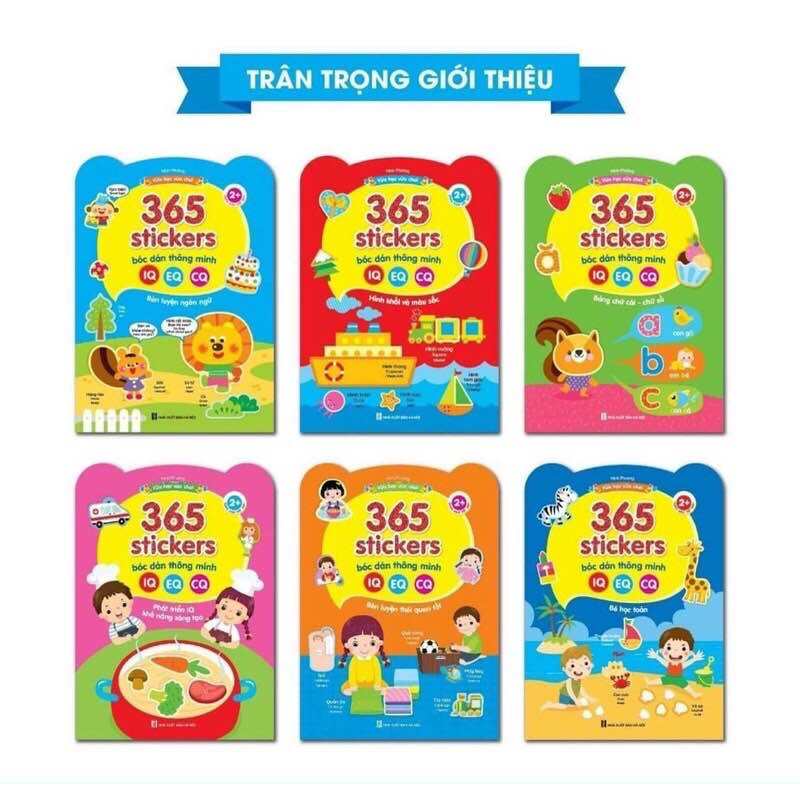 Bóc dán thông minh 365 stickers bóc dán thông minh cho bé từ 2 tuổi