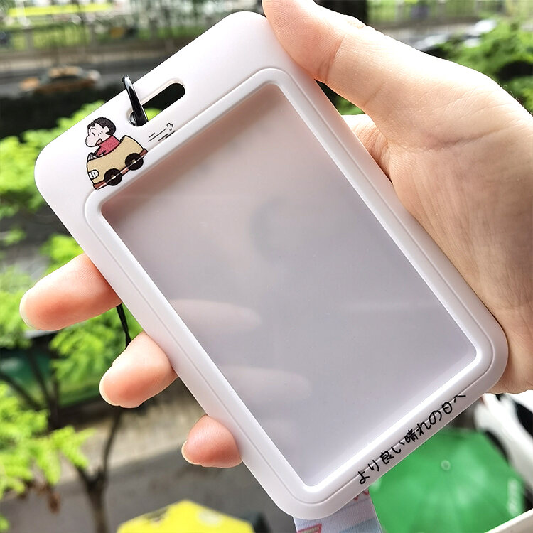 Bao Đựng Thẻ Xe Buýt Mới Crayon Shin-chan Đáng Yêu Bao Đựng Thẻ Giao Thông Tàu Điện Ngầm Thẻ Ăn Học Sinh Kiểm Soát Truy Cập Bao Đựng Giấy Tờ