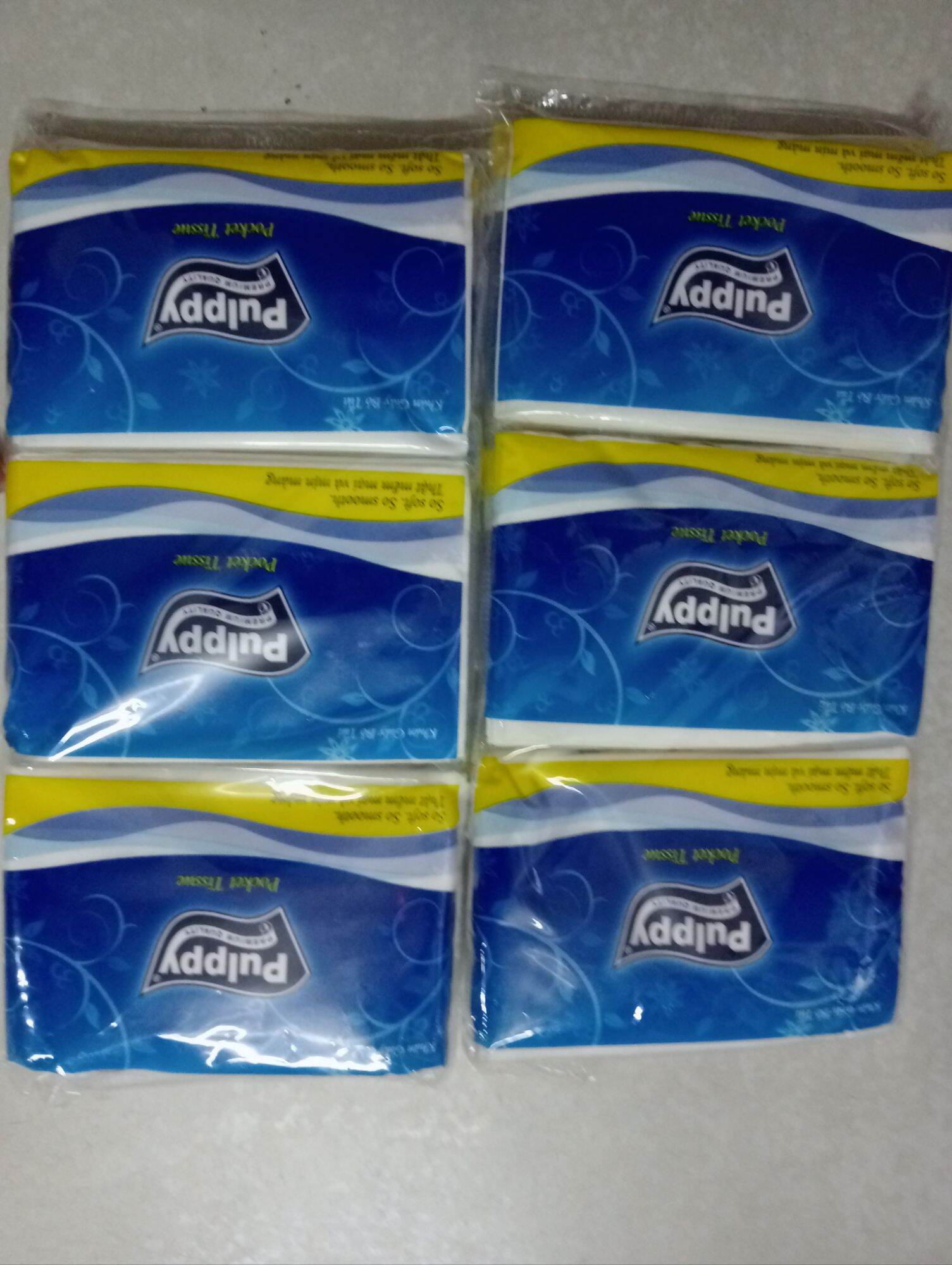 Khăn giấy bỏ túi pulppy regular lốc 6 gói
