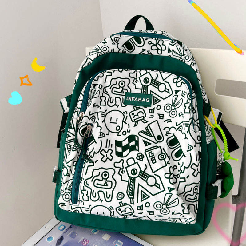 Cặp Sách Thiểu Số Nguyên Bản Cá Tính Ba Lô Thiếu Nữ Học Sinh Trung Học Nữ Cặp Sách Học Sinh Trung Học Phổ Thông Vải Oxford Chống Thấm Nước Mùa Hè