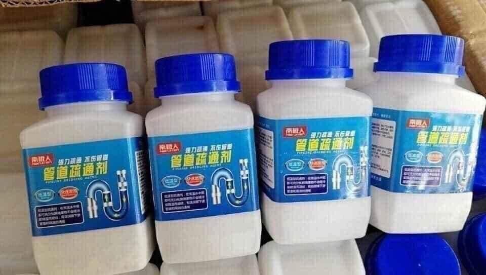 Bột thông cống đa năng . Bột thông cống nắp xanh