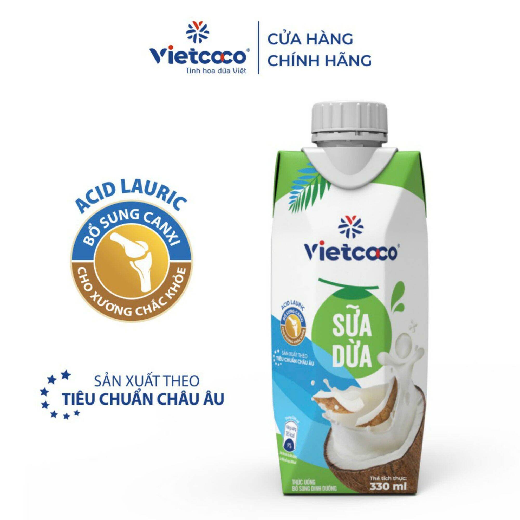 1 Hộp sữa dừa vietcoco 330ml, Date mới