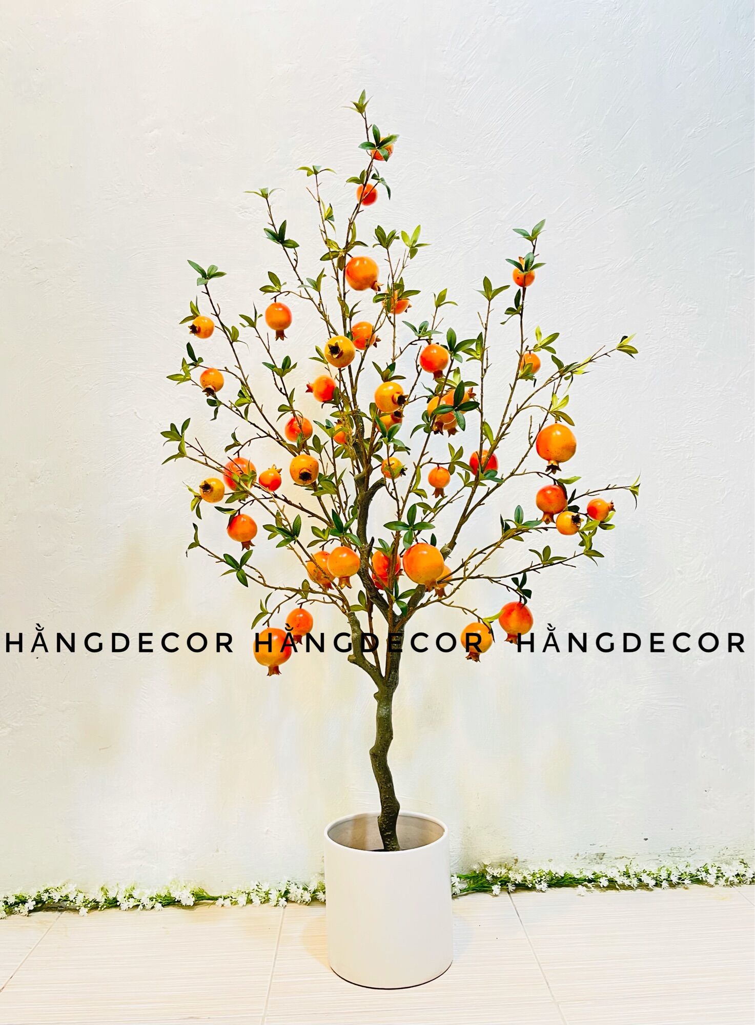 CÂY LỰU GIẢ 1m4 trang trí nhà cửa- HẰNG DECOR