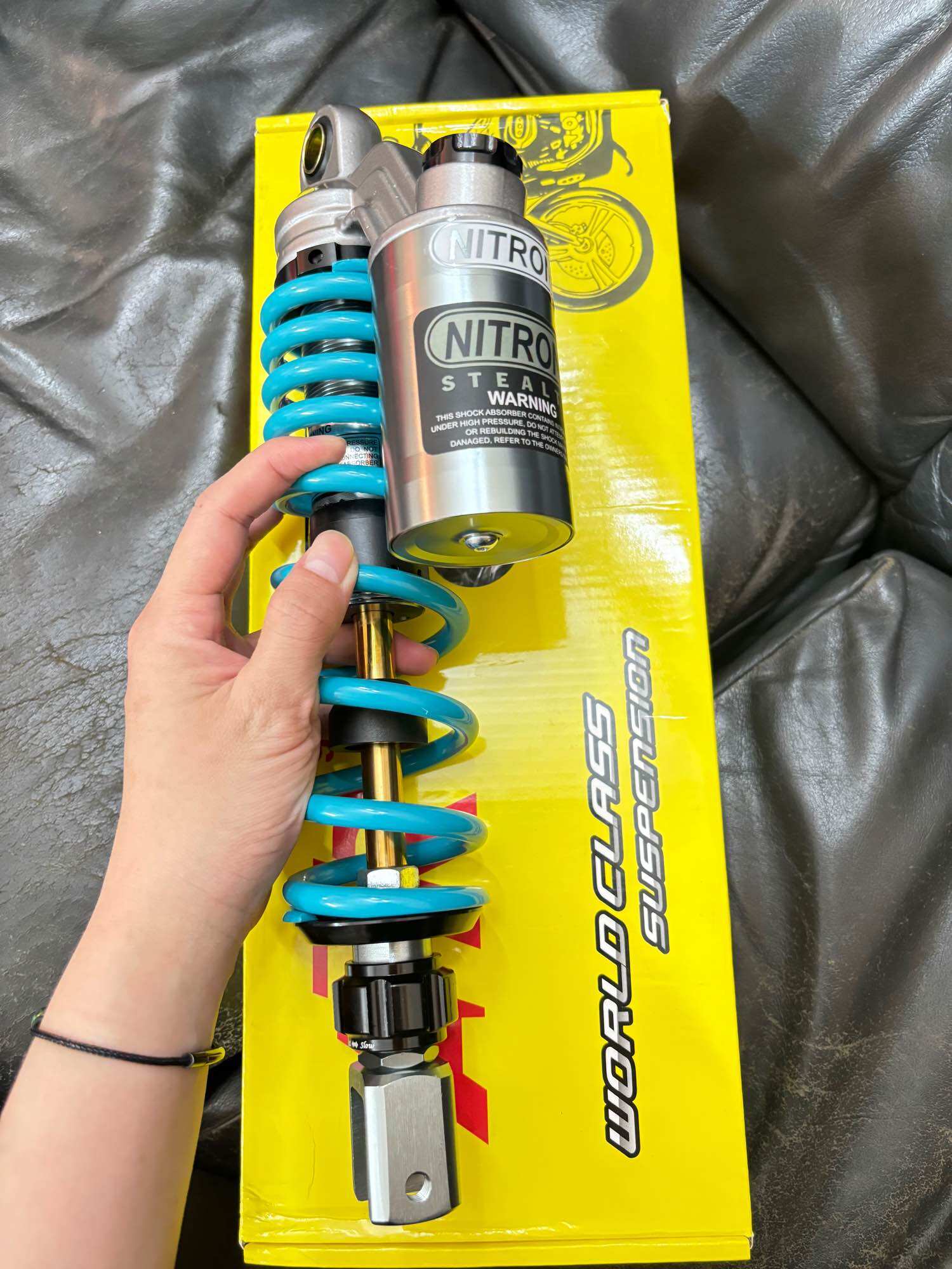 Phuộc OHLINS NITRON RCB bình dầu lắp Vario Mio Sh mode Vision Lead Click