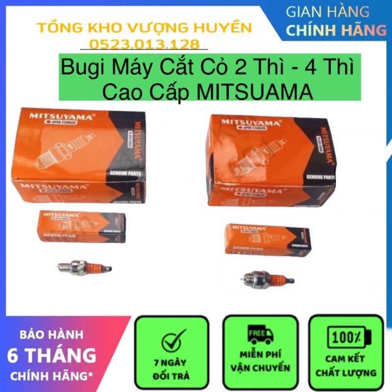 Bugi máy cắt cỏ 2 thì - 4 thì hàng mitsuyama nhật bản